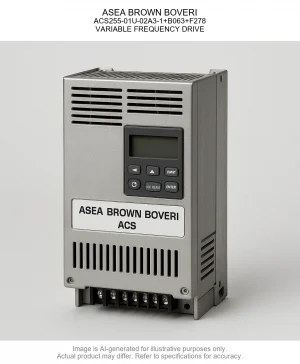 ASEA BROWN BOVERI; ACS255-01U-02A3-1+B063+F278; VARIABLE FREQUENCY DRIVE