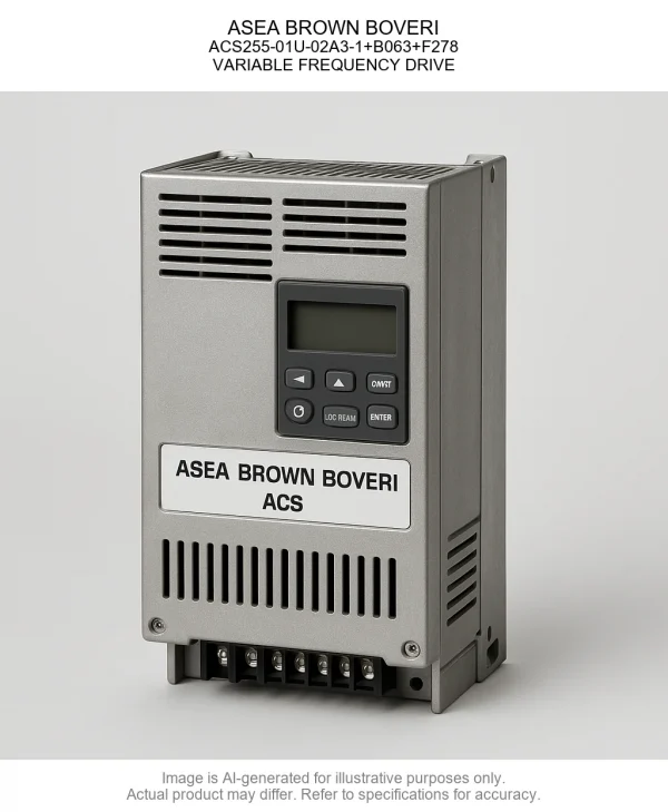 ASEA BROWN BOVERI; ACS255-01U-02A3-1+B063+F278; VARIABLE FREQUENCY DRIVE