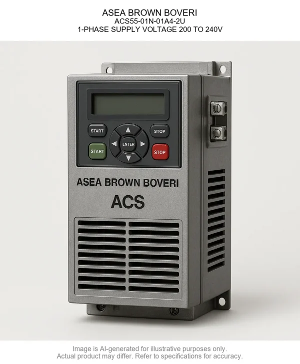 ASEA BROWN BOVERI; ACS55-01N-01A4-2U; 1-PHASE SUPPLY VOLTAGE 200 TO 240V