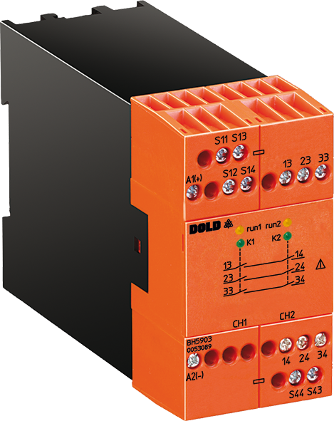 DOLD 0053089: BH5903.03/00000/61 DC24V Emergency stop module with voltage failure detection