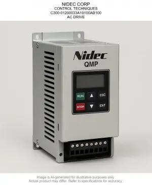 NIDEC CORP; CONTROL TECHNIQUES; C300-01200033A10100AB100; AC DRIVE
