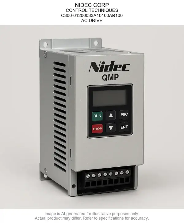 NIDEC CORP; CONTROL TECHNIQUES; C300-01200033A10100AB100; AC DRIVE