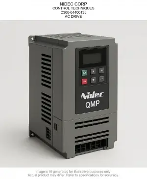 NIDEC CORP; CONTROL TECHNIQUES; C300-04400135; AC DRIVE