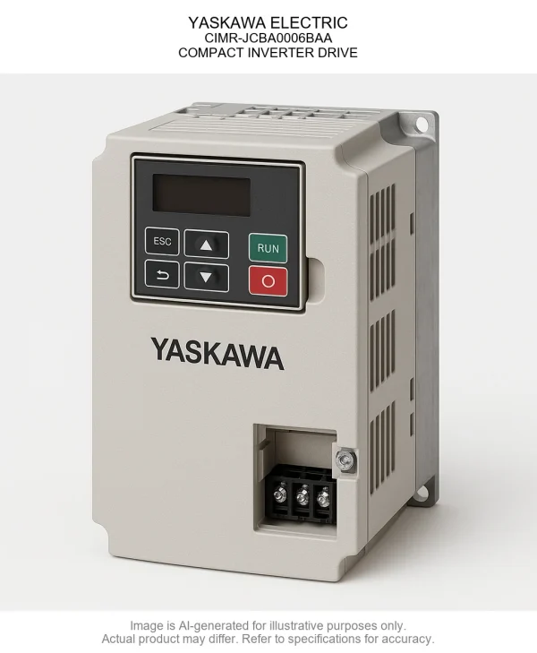 CIMR-JCBA0006BAA.webp YASKAWA ELECTRIC; CIMR-JCBA0006BAA; COMPACT INVERTER DRIVE