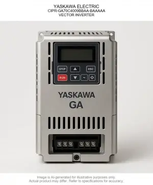 YASKAWA ELECTRIC; CIPR-GA70C4009BBAA-BAAAAA; VECTOR INVERTER