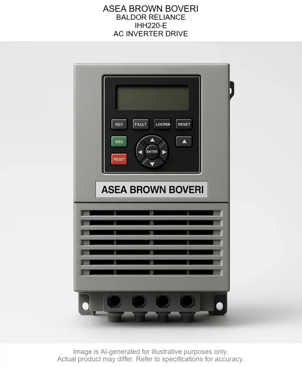 ASEA BROWN BOVERI; BALDOR RELIANCE; IHH220-E; AC INVERTER DRIVE