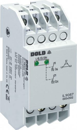 DOLD 0069097: IL9087.12 3AC50/60HZ 440/254V Phase monitor
