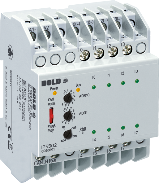 DOLD 0050911: IP5502.08 DC24V Input module for CANopen