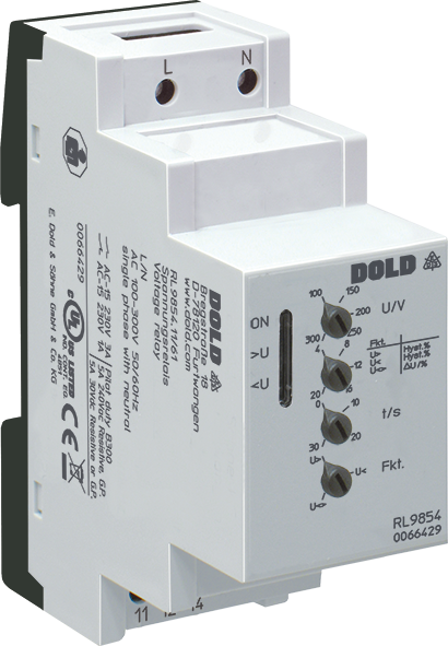 RL9854_600x600.png DOLD 0066996: RL9854.11/61 AC45-135V 4-20% 0-30S Voltage Relay