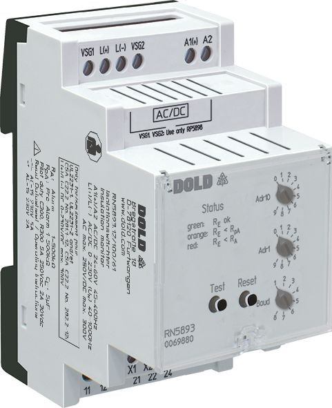 RN5893_100_600x600.png DOLD 0069880: RN5893.12/100/61 ACDC24-60V 1K-500K Insulation monitor