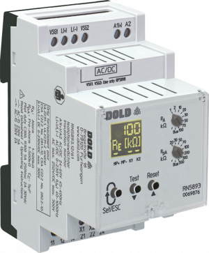 DOLD 0069876: RN5893.12/61 AC/DC24-60V 1K-500K Insulation monitor