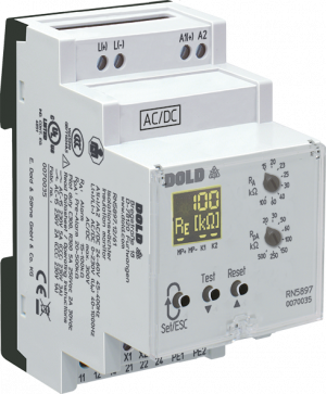 DOLD 0070035: RN5897.12/61 AC/DC24-60V 15K-100K Insulation monitor