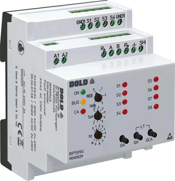 DOLD 0060030: RP5994S/100 AC230V BASISMODUL New- / First- / Common Signal Annunciator