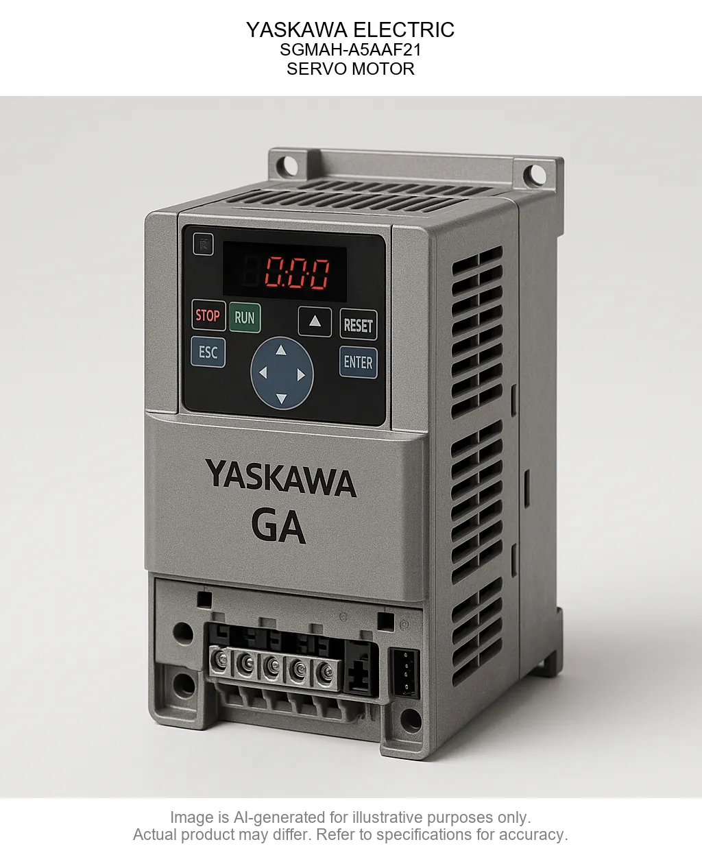 YASKAWA ELECTRIC; SGMAH-A5AAF21; SERVO MOTOR