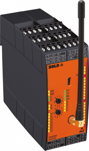 DOLD 0069359: UH6900.22PS/00MF2 DC24V 915MHz MF Radio controlled safety module (Pair mode)