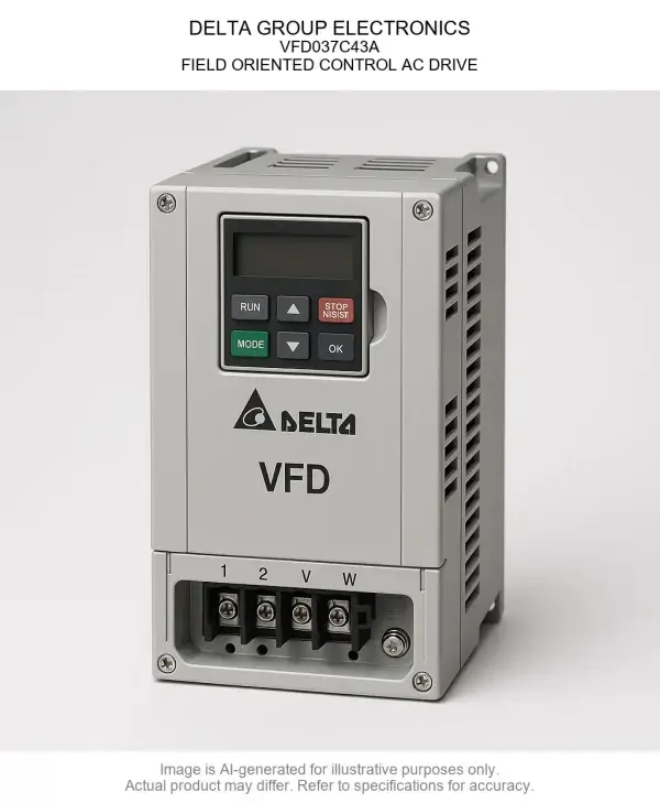 DELTA GROUP ELECTRONICS; Variable Frequency Drive037C43A; FIELD ORIENTED CONTROL AC DRIVE