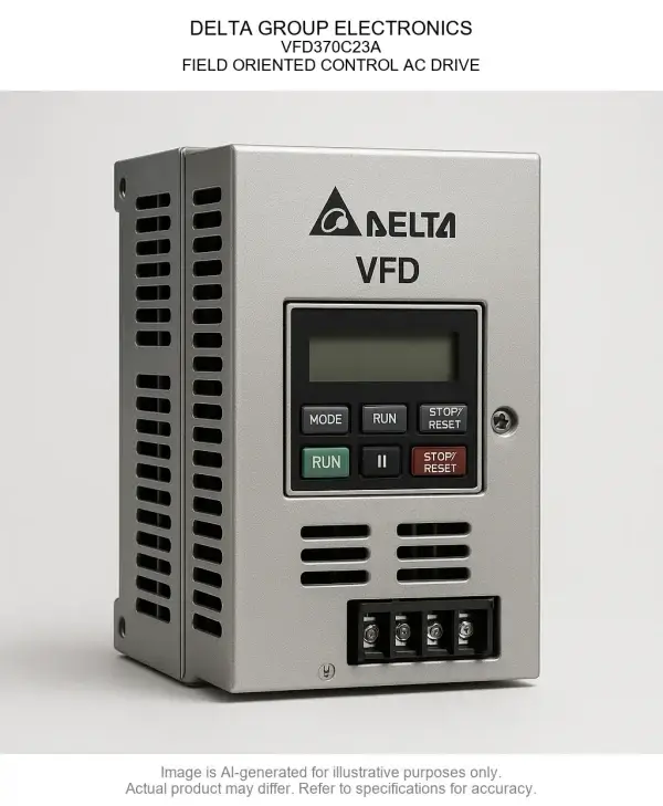 DELTA GROUP ELECTRONICS; Variable Frequency Drive370C23A; FIELD ORIENTED CONTROL AC DRIVE
