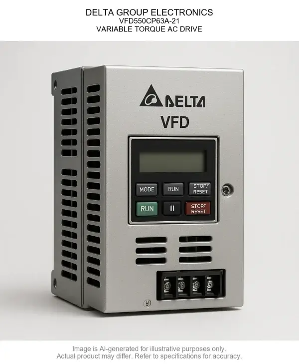 DELTA GROUP ELECTRONICS; Variable Frequency Drive550CP63A-21; VARIABLE TORQUE AC DRIVE