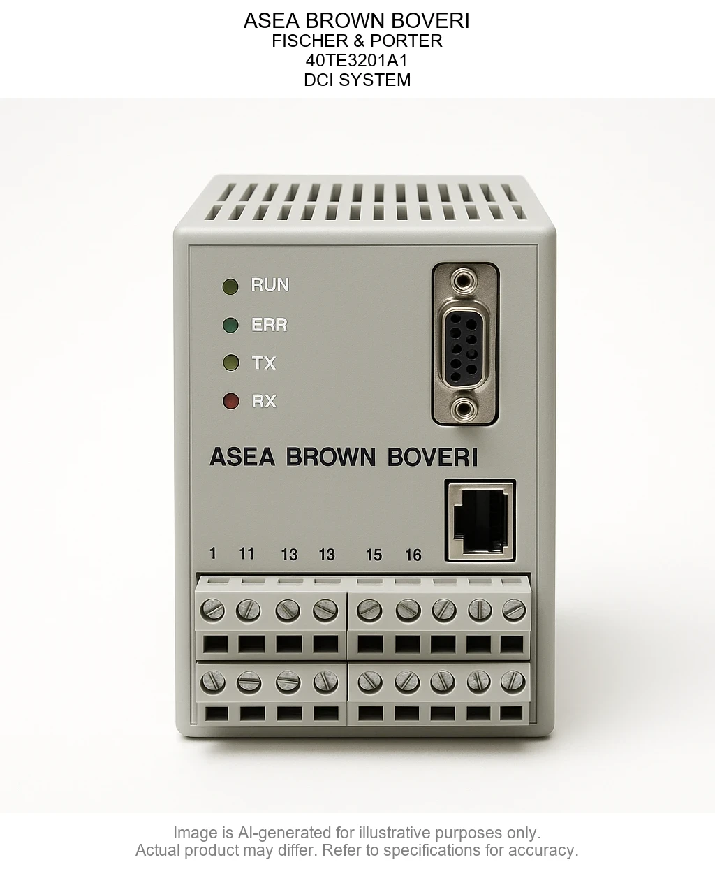 ASEA BROWN BOVERI; FISCHER & PORTER; 40TE3201A1; DCI SYSTEM