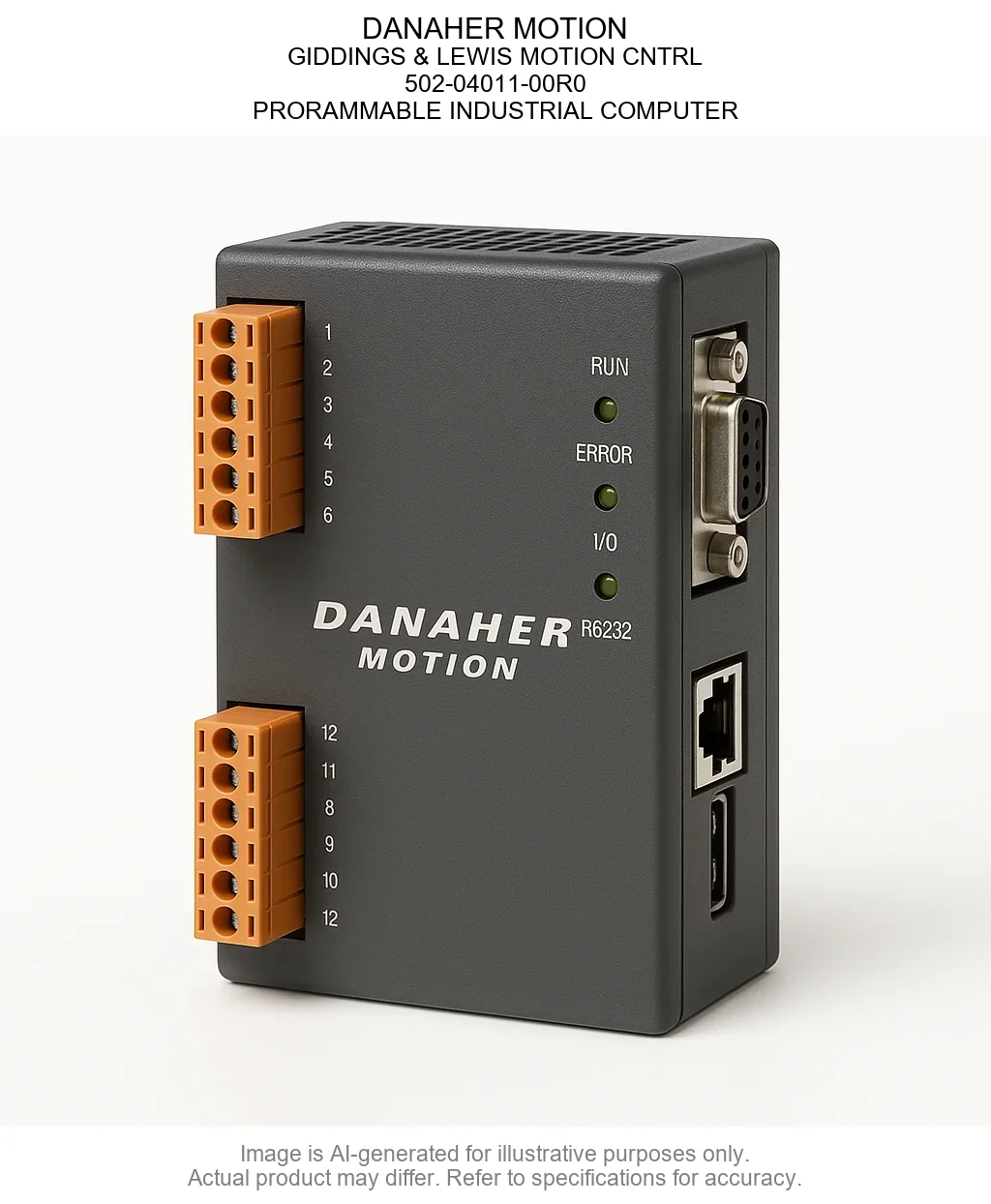 DANAHER MOTION; GIDDINGS & LEWIS MOTION CNTRL; 502-04011-00R0; PRORAMMABLE INDUSTRIAL COMPUTER