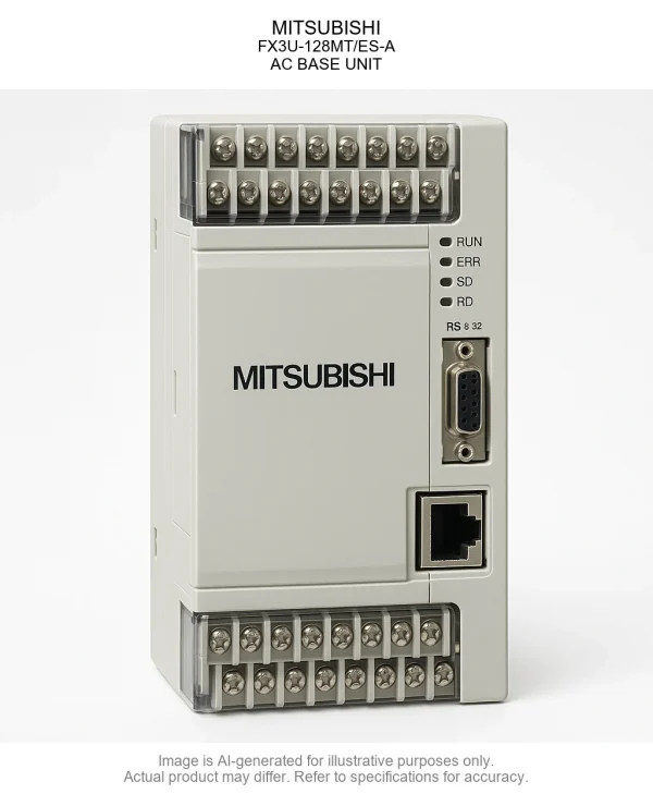 MITSUBISHI; FX3U-64MT/ES; AC BASE UNIT
