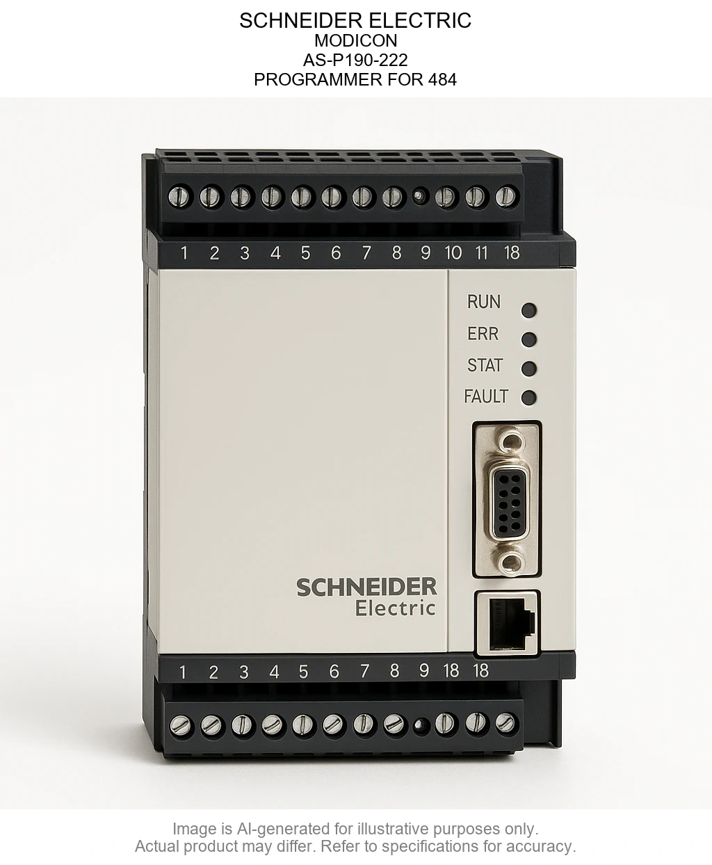SCHNEIDER ELECTRIC; MODICON; AS-P190-222; PROGRAMMER FOR 484