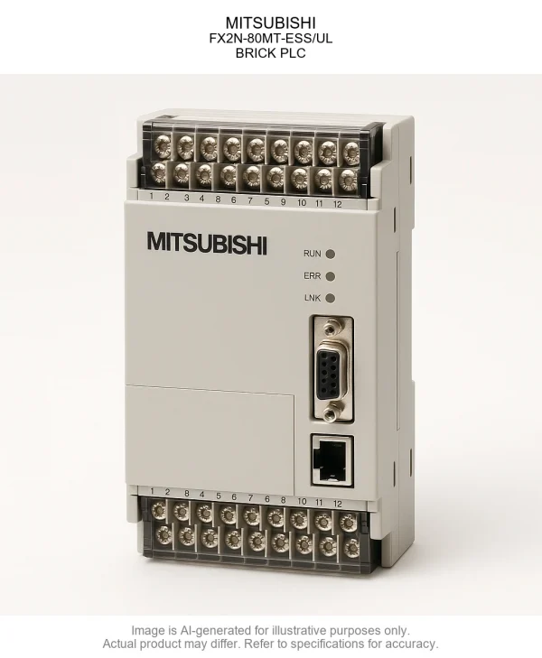 MITSUBISHI; FX2N-80MT-ESS/UL; BRICK PLC