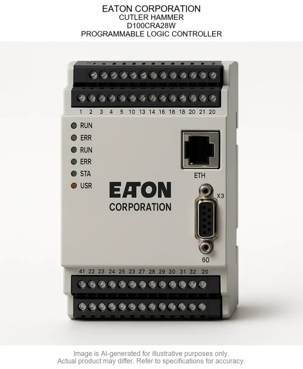 EATON CORPORATION; CUTLER HAMMER; D100CRA28W; PROGRAMMABLE LOGIC CONTROLLER