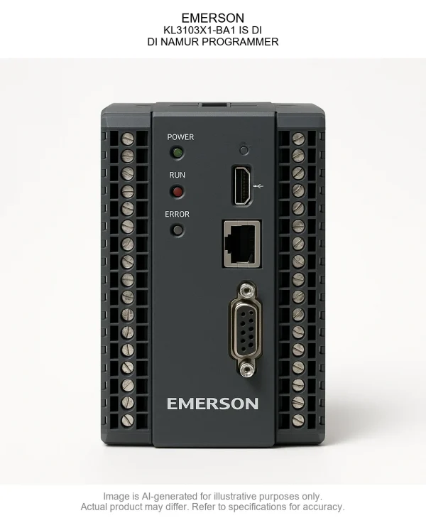 EMERSON; KL3103X1-BA1 IS DI; DI NAMUR PROGRAMMER