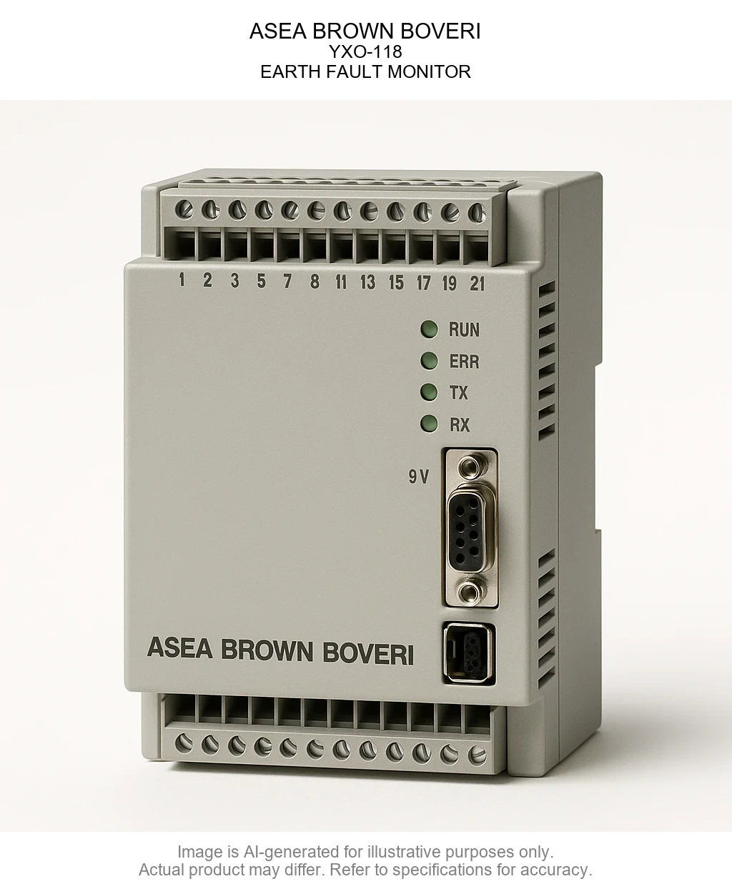 ASEA BROWN BOVERI; YXO-118; EARTH FAULT MONITOR