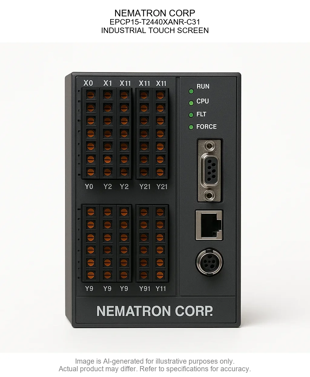 NEMATRON CORP; EPCP15-T2440XANR-C31; INDUSTRIAL TOUCH SCREEN