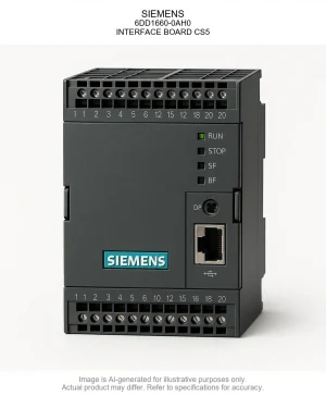 SIEMENS; 6DD1660-0AH0; INTERFACE BOARD CS5