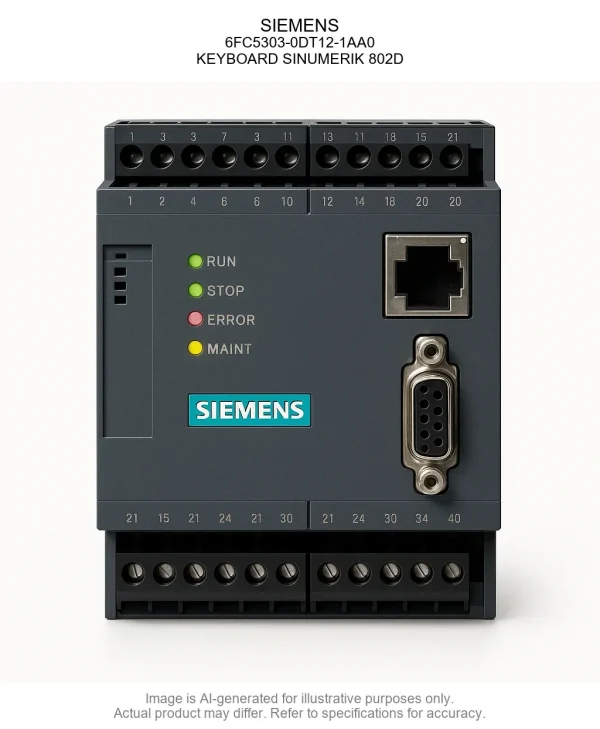 SIEMENS; 6FC5303-0DT12-1AA0; KEYBOARD SINUMERIK 802D