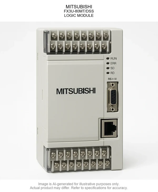 MITSUBISHI; FX3U-80MT/DSS; LOGIC MODULE