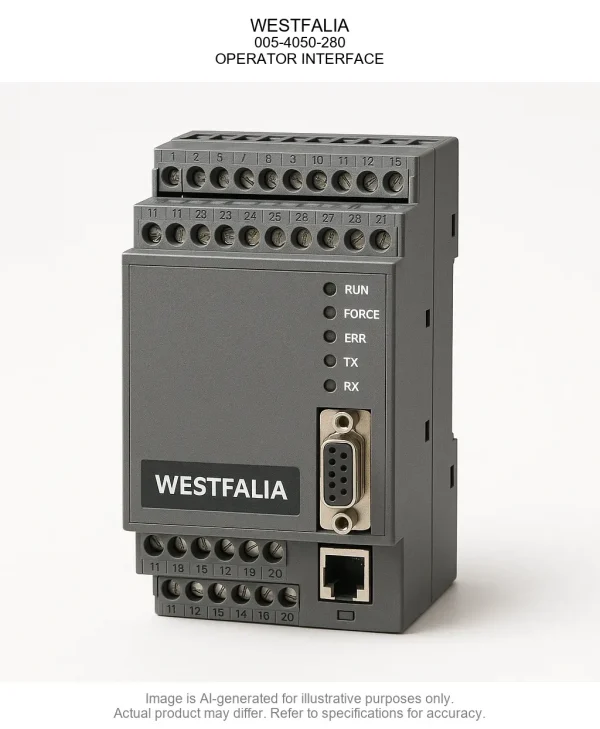 WESTFALIA; 005-4050-280; OPERATOR INTERFACE