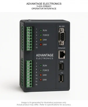 ADVANTAGE ELECTRONICS; 3-424-2296A01; OPERATOR INTERFACE