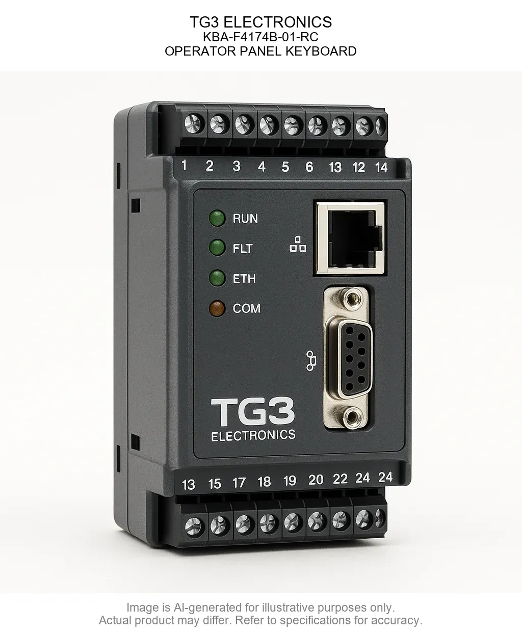 TG3 ELECTRONICS; KBA-F4174B-01-RC; OPERATOR PANEL KEYBOARD