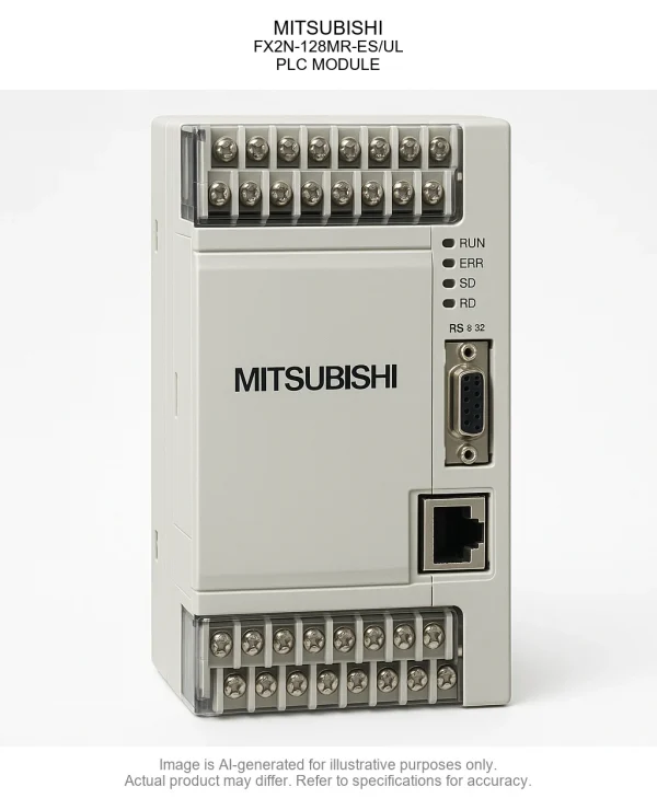 MITSUBISHI; FX2N-48MT-001; PLC MODULE