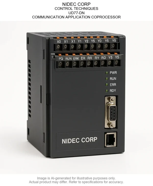 NIDEC CORP; CONTROL TECHNIQUES; UD77-DN; COMMUNICATION APPLICATION COPROCESSOR