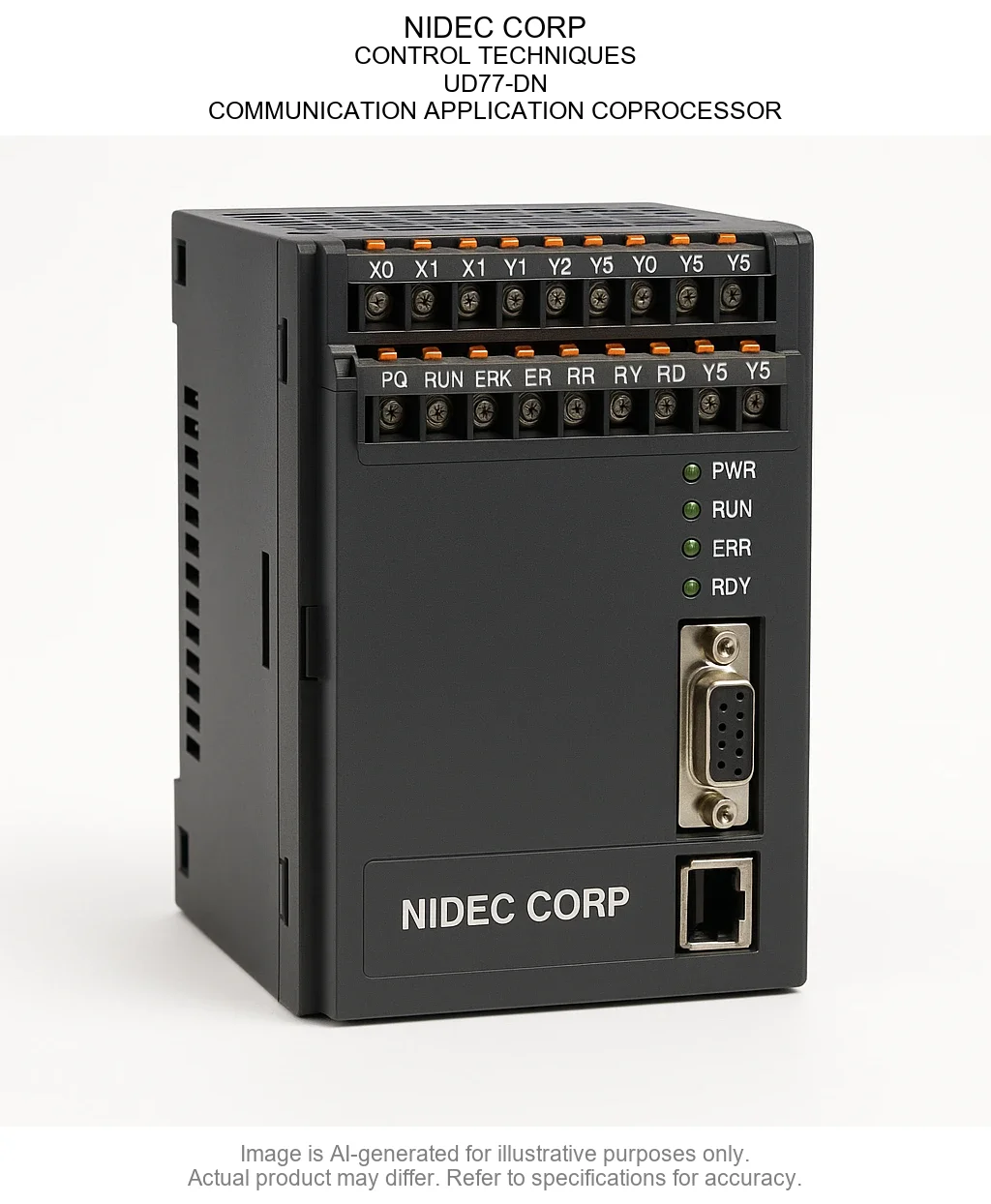 NIDEC CORP; CONTROL TECHNIQUES; UD77-DN; COMMUNICATION APPLICATION COPROCESSOR