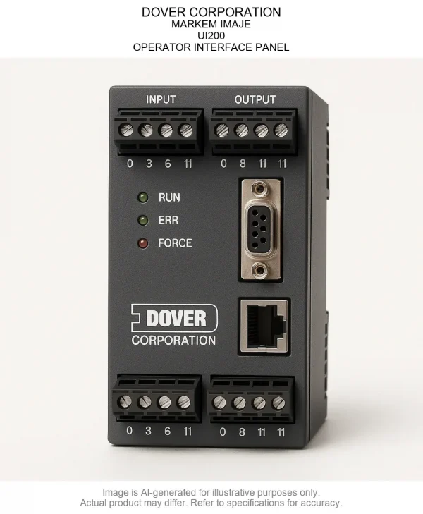DOVER CORPORATION; MARKEM IMAJE; UI200; OPERATOR INTERFACE PANEL