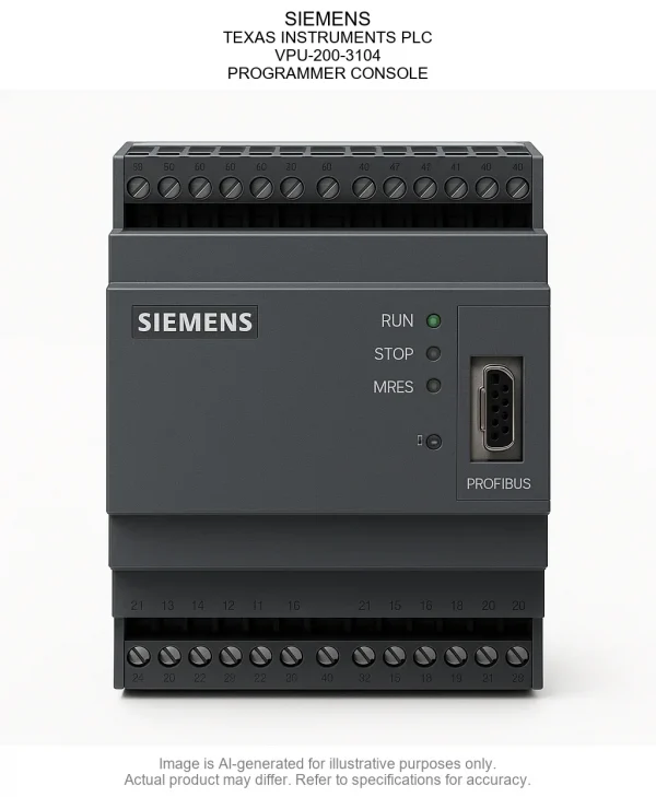SIEMENS; TEXAS INSTRUMENTS PLC; VPU-200-3104; PROGRAMMER CONSOLE