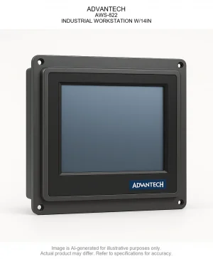ADVANTECH; AWS-822; INDUSTRIAL WORKSTATION W/14IN