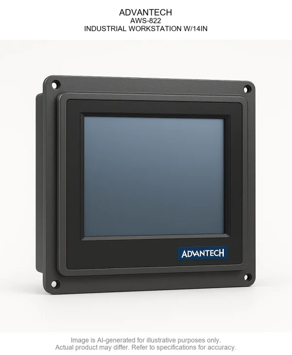 ADVANTECH; AWS-822; INDUSTRIAL WORKSTATION W/14IN