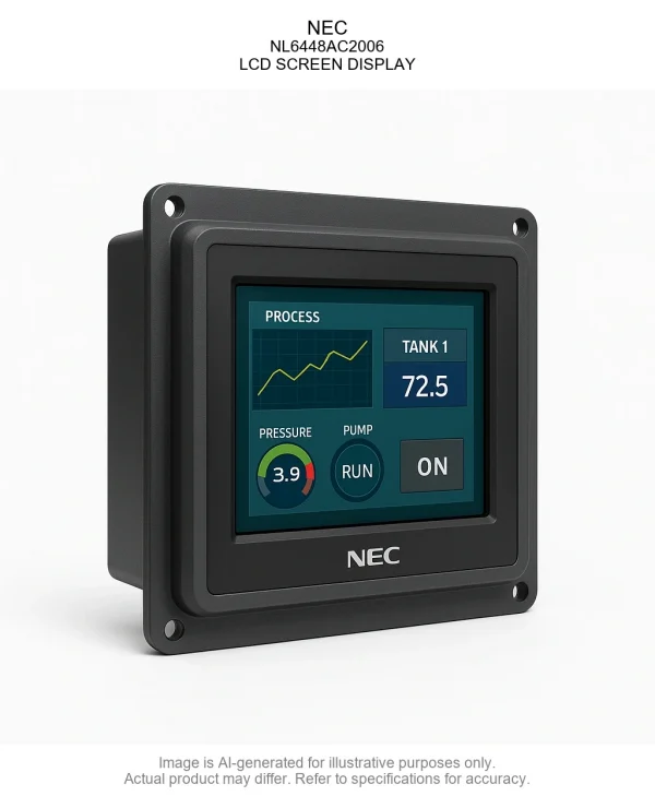 NEC; NL6448AC2006; LCD SCREEN DISPLAY