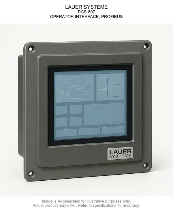 LAUER SYSTEME; PCS-807; OPERATOR INTERFACE