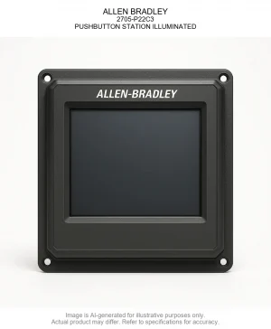 ALLEN BRADLEY; 2705-P22C3; PUSHBUTTON STATION ILLUMINATED